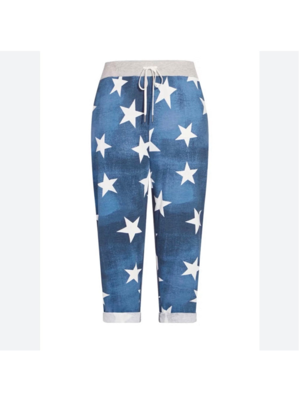 NWT Avenue Jenny Knit Crop indigo Star Pant